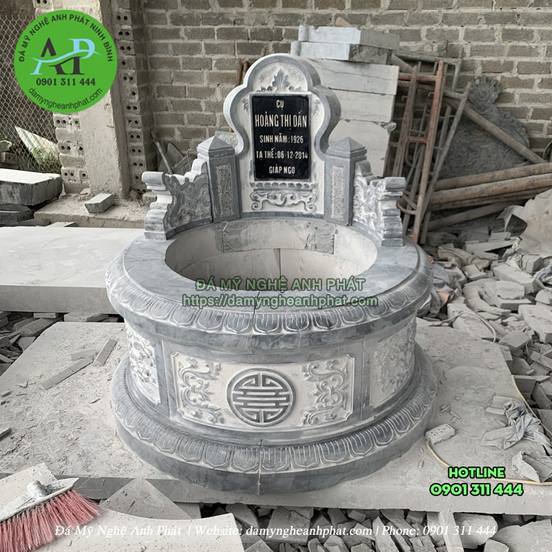 Mẫu mộ tròn đá đẹp